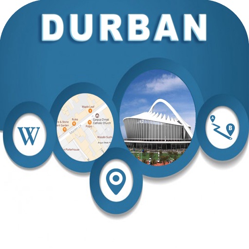 Durban South Africa Offline City Maps Navigation iOS App