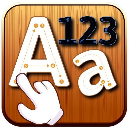 Abc Number Tracing For Kids Icon