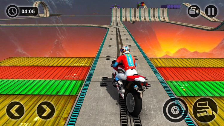 Motorbike Driving Simulator - impossible Tracks 3D screenshot-3
