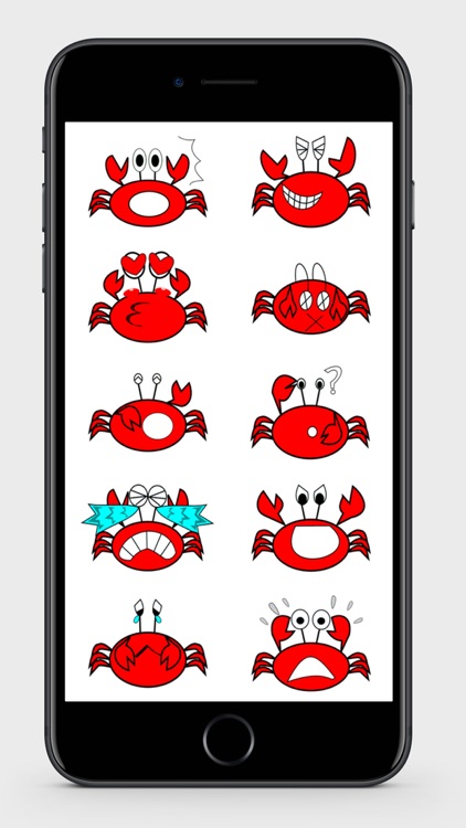 Red Crab Stickers
