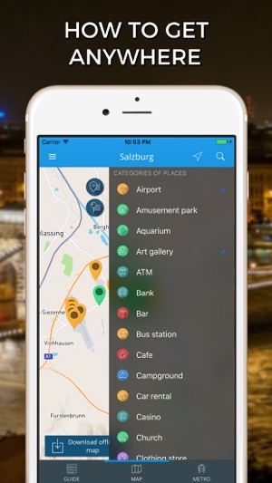 Salzburg Travel Guide with Offline Street Map(圖3)-速報App