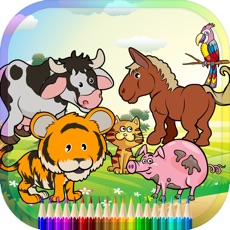 Activities of Animal Coloring Book For Kids Education Game