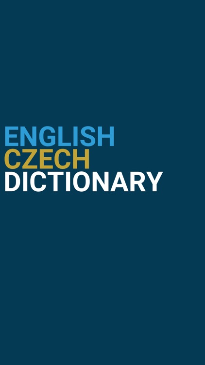 English : Czech Dictionary