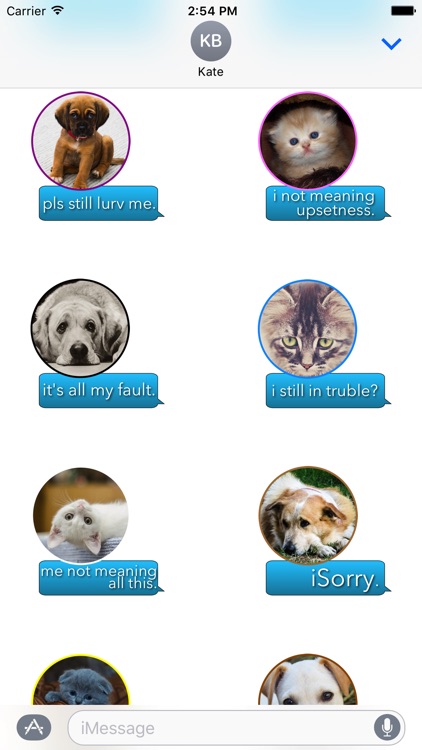 iSorry: a·PAW·logy Stickers screenshot-3