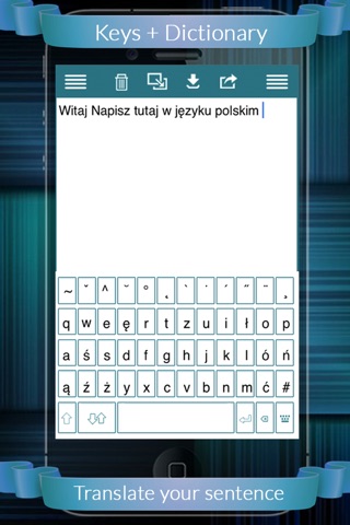 Polish Keys+Dictionary screenshot 4