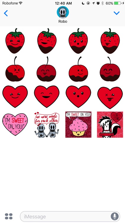 Robo Roku's Kawaii Super Love Valentine Stickers