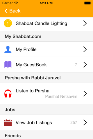 Shabbat.com screenshot 3