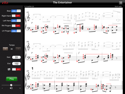 Скриншот из The Entertainer - Piano Practice