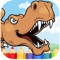 Dino World Park Coloring Jurassic Dinosaur Kids HD