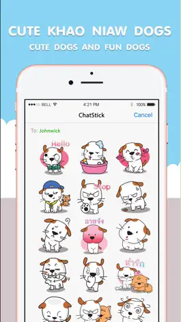 Game screenshot Cute Khao Niaw dogs Stickers for iMessage mod apk