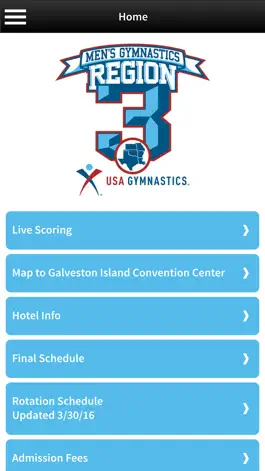 Game screenshot Region 3 Men's Gymnastics Championship apk