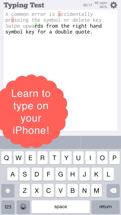 TapTyping - typing trainer