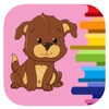 The Puppy Coloring Book For Kids And Preschool
