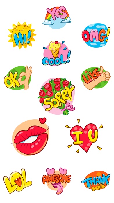 Comic Words Text Sticker Pack App Download - Android APK