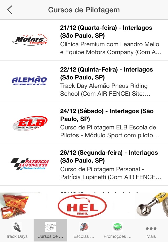 Moto Track Days Brasil screenshot 3