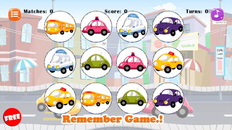 Car Quest - Vehicle Matching Cards Games For Kids