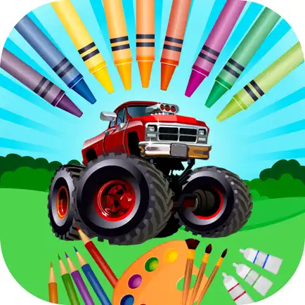 Coloring page- monster truck for kids Читы