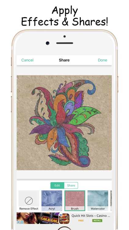 Fantastic Color Therapy Coloring Book For Adults screenshot-3