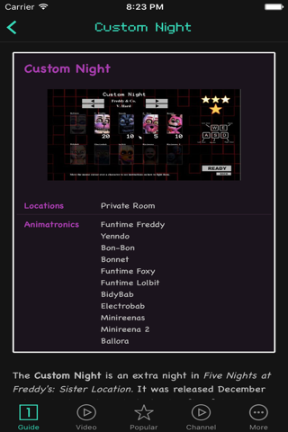 Guides For Five Nights At Freddy's Sister Location screenshot 2