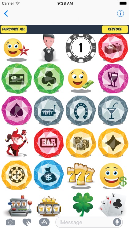 Gambling Stickers - Gamling Emojis and Art