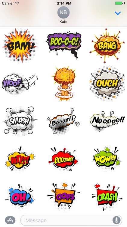 Comic Pop Art Stickers