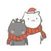 Christmas of Two Cats − NHH Stickers