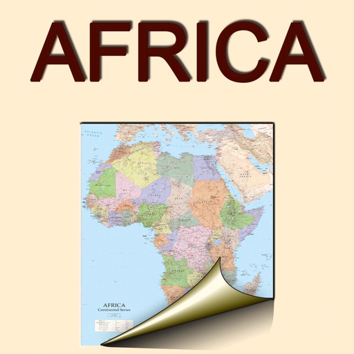 Africa.Political map icon