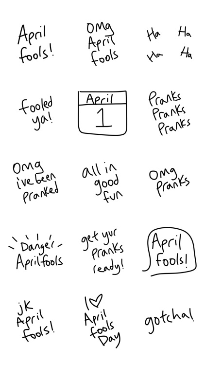 April fools sticker - funny stickers for iMessage