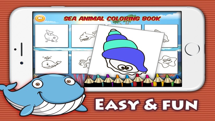 Sea animal children coloring book : Best 24 pages