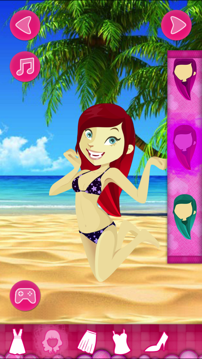 夏季女孩时尚的海滩