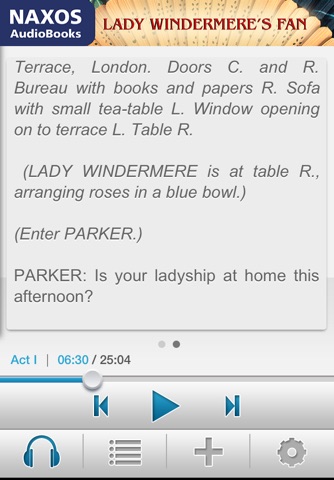 Lady Windermere's Fan: Audiobook App screenshot 2