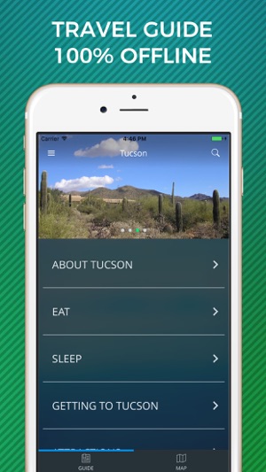 Tucson Travel Guide with Offline Street 