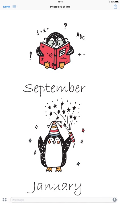 Penguin Seasons! Stickers