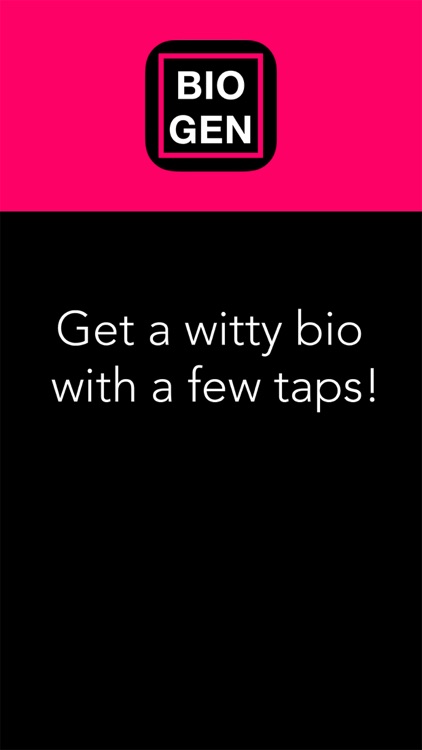 Bio Gen - bio generator for social networks
