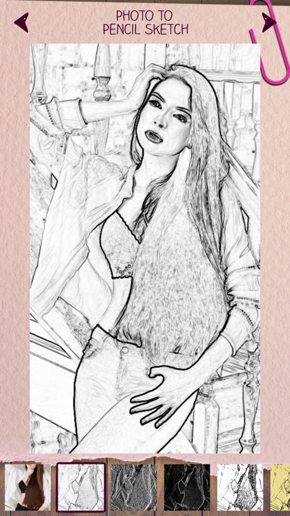 Photo to Pencil Sketch Portrait Drawing Effects