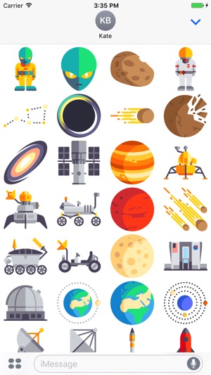 Space Stickers - Astronomy Emoji For Messages(圖2)-速報App