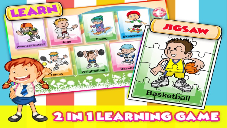 Sports jigsaw puzzle preschool educational games