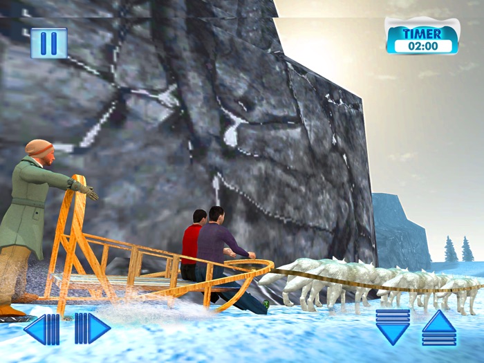 Uphill Dog Sledding Transport  Cargo Delivery Sim