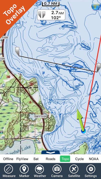 Minnesota lakes HD GPS nautical charts fishing map screenshot-3
