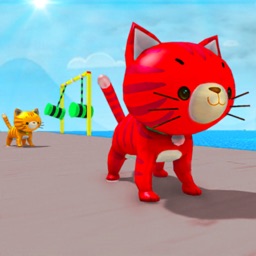 Cat Fun Race 3D Run Face Game
