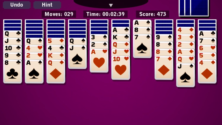 Spider Solitaire Max !