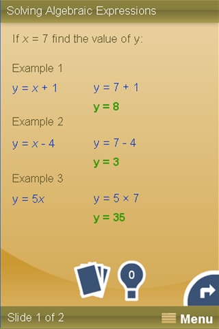 Algebra and Sequences screenshot 2