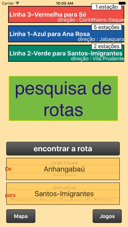 Metrô de São Paulo - Mapa e itinerários