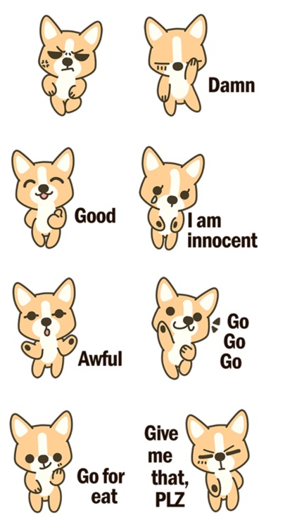Corgi Text Stickers screenshot-3