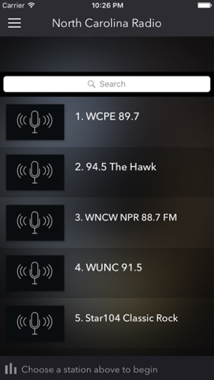 North Carolina Radios - Top Stations Mus