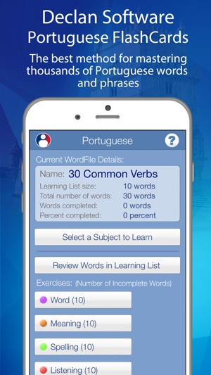 Learn Portuguese Audio FlashCards(圖1)-速報App