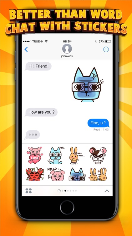 Caniwow Studio Stickers & Keyboard By ChatStick