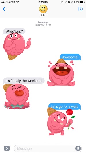 Ice Cream Wants to Have Fun Stickers(圖3)-速報App