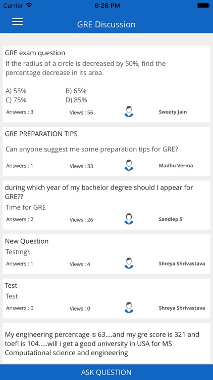 GRE Exam Prep - Mock Test