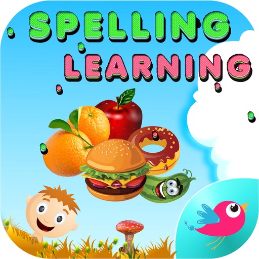 Spelling Learning Foods Phonics Words for Kids Icon
